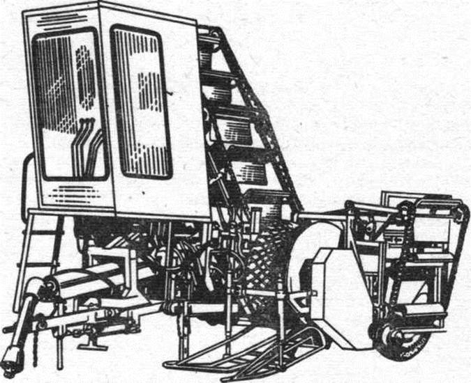 Машина для сплошной уборки капусты на грядах  УКМ-1
